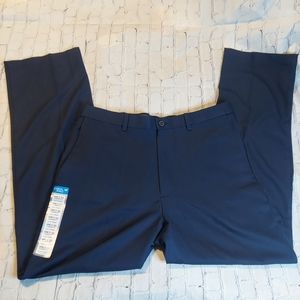 Size 34W x 32L Haggar Men's Slacks Shirt Gripper Navy Blue